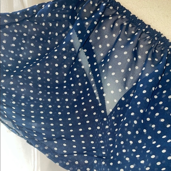 Honey Punch Navy and White Polka Dot Apparel - Picture 4 of 5
